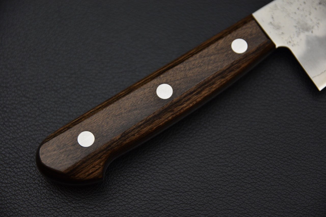 Hitohira Futana S3 Nashiji Santoku 165mm Pakka Brun