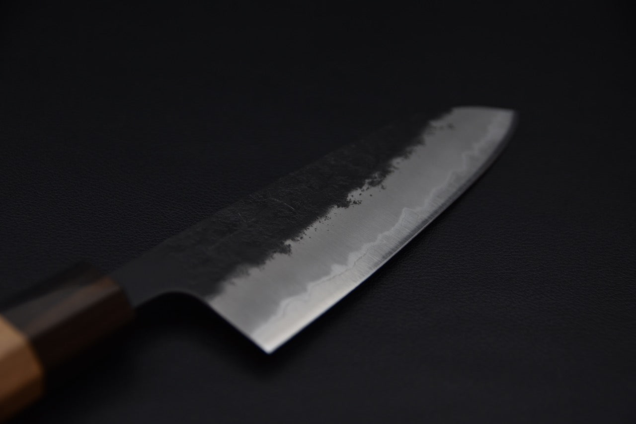 Hitohira Futana SB Kuro Nashiji Santoku 170mm Cherry wood