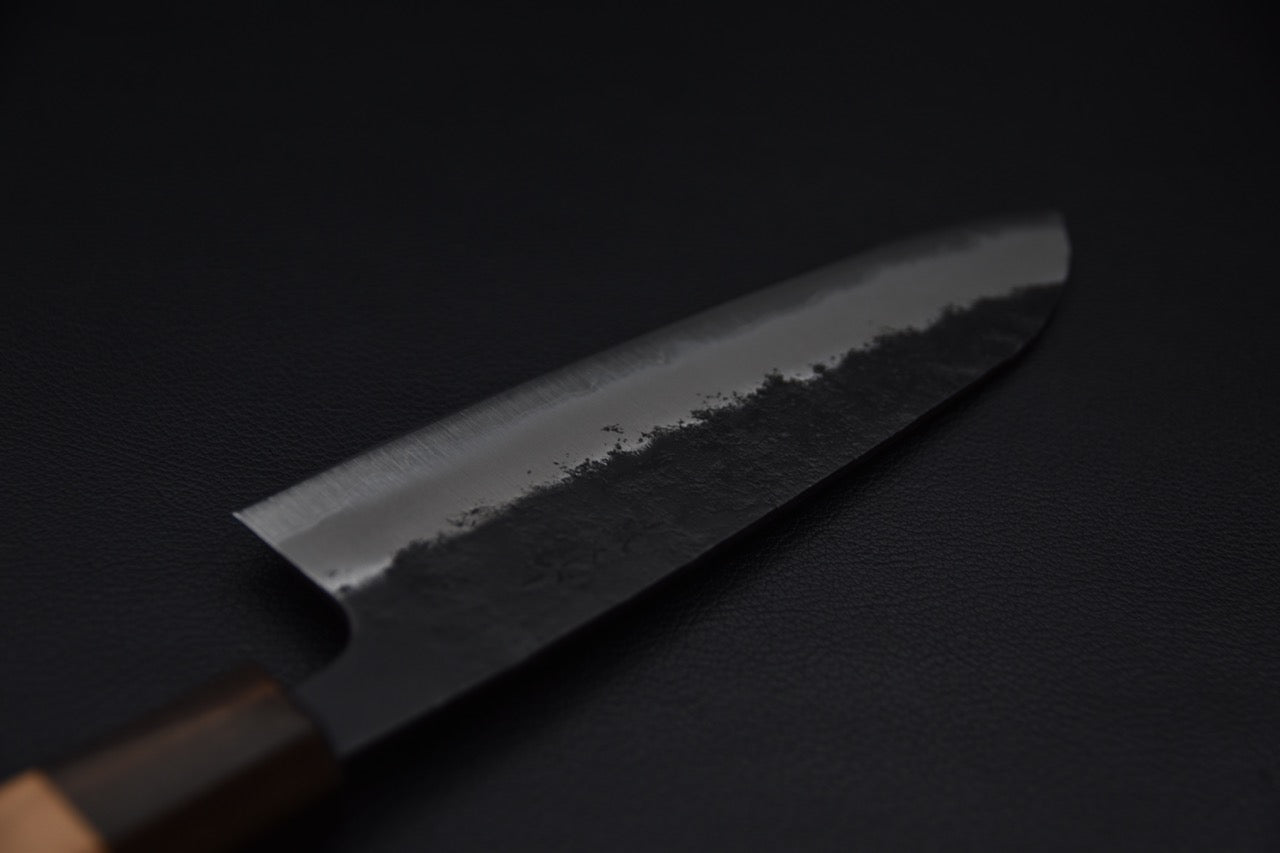 Hitohira Futana SB Kuro Nashiji Santoku 170mm Cerisier