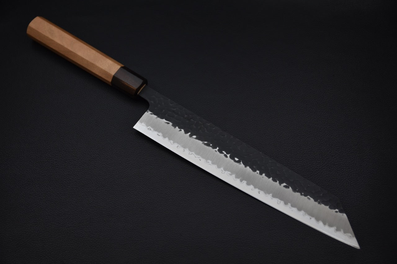 Hitohira Futana SB Kuro Tsuchime Kiritsuke Gyuto 240mm Cerisier