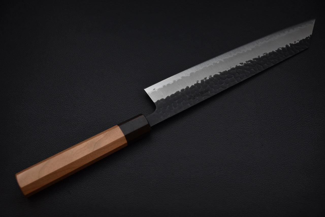 Hitohira Futana SB Kuro Tsuchime Kiritsuke Gyuto 240mm Cerisier