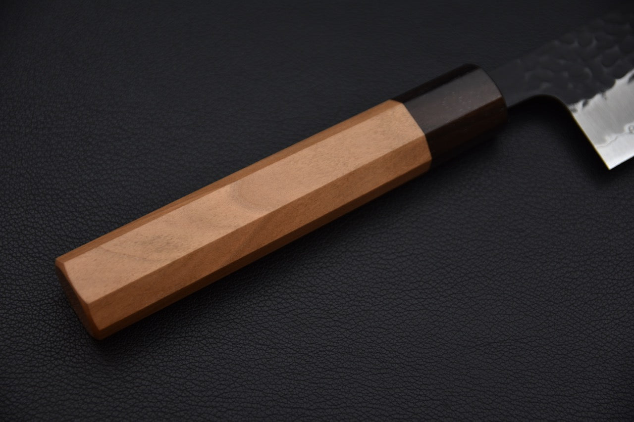 Hitohira Futana SB Kuro Tsuchime Kiritsuke Gyuto 240mm Cerisier