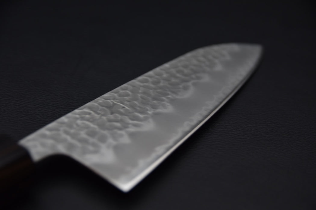 Hitohira Futana SB Migaki Tsuchime Santoku 170mm Cherry