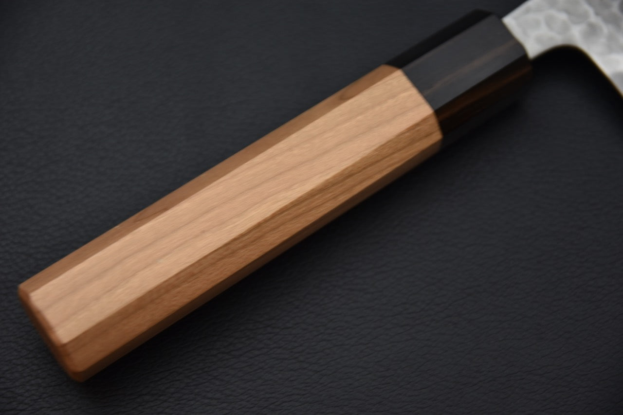 Hitohira Futana SB Migaki Tsuchime Santoku 170mm Cherry