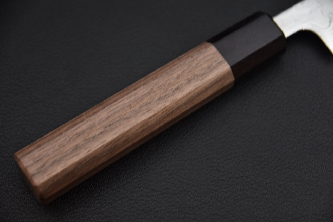 Hitohira Futana SUS440 Damascus Petty 135mm Walnut