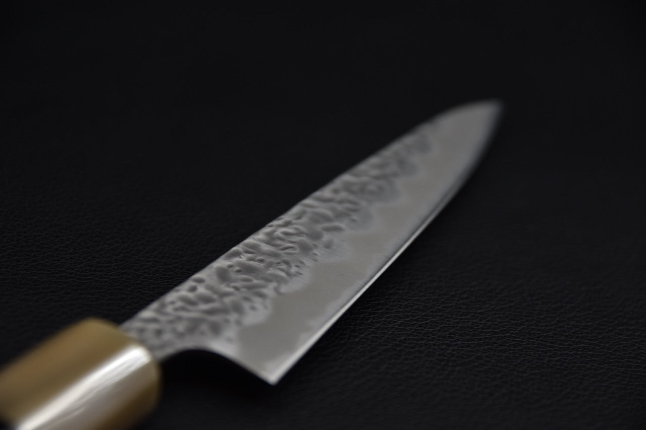 Hitohira Futana Shirogami #1 Migaki Tsuchime Petty 135mm Ébène