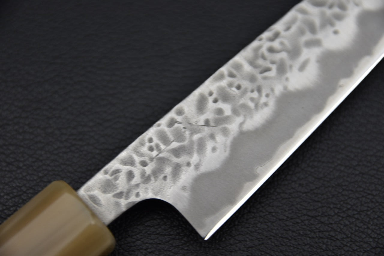 Hitohira Futana Shirogami #1 Migaki Tsuchime Petty 135mm Ébène