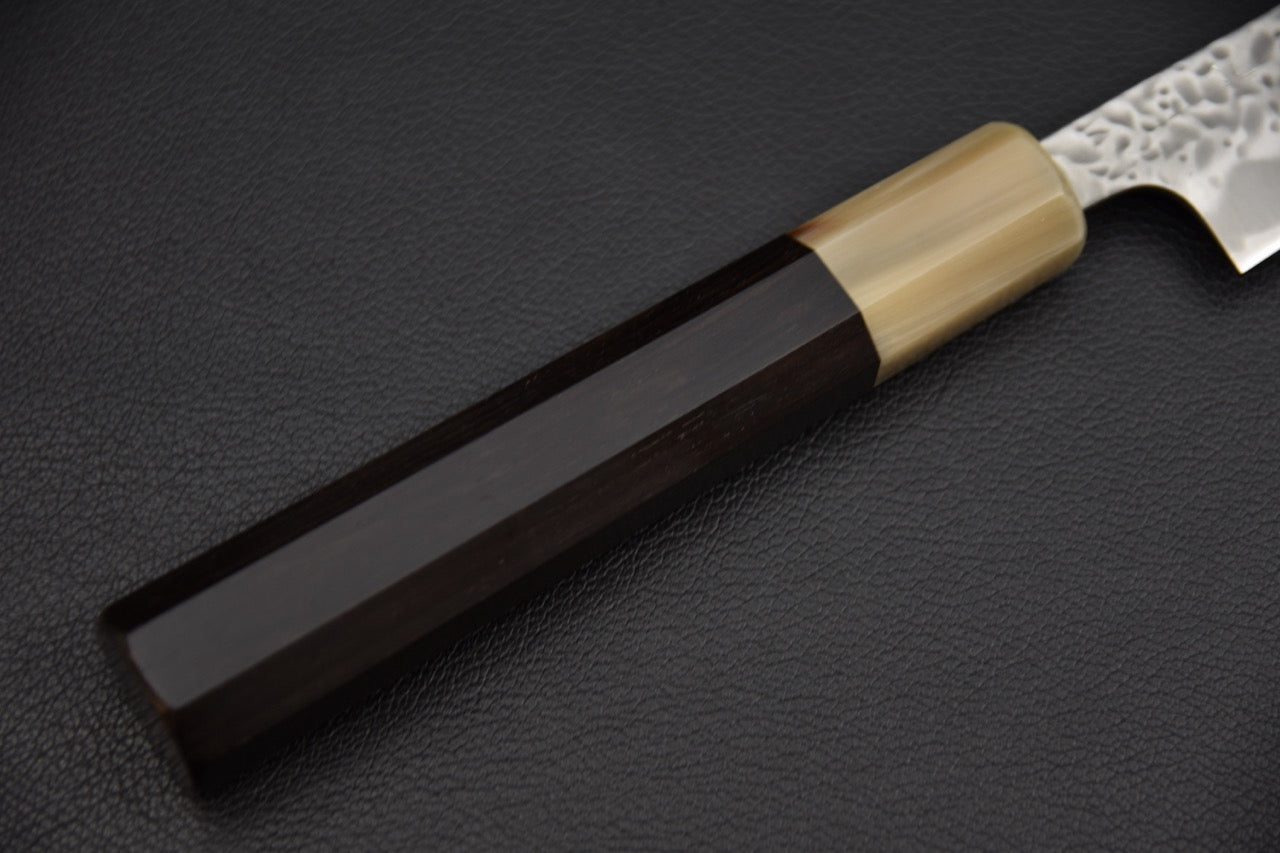 Hitohira Futana Shirogami #1 Migaki Tsuchime Petty 135mm Ébène