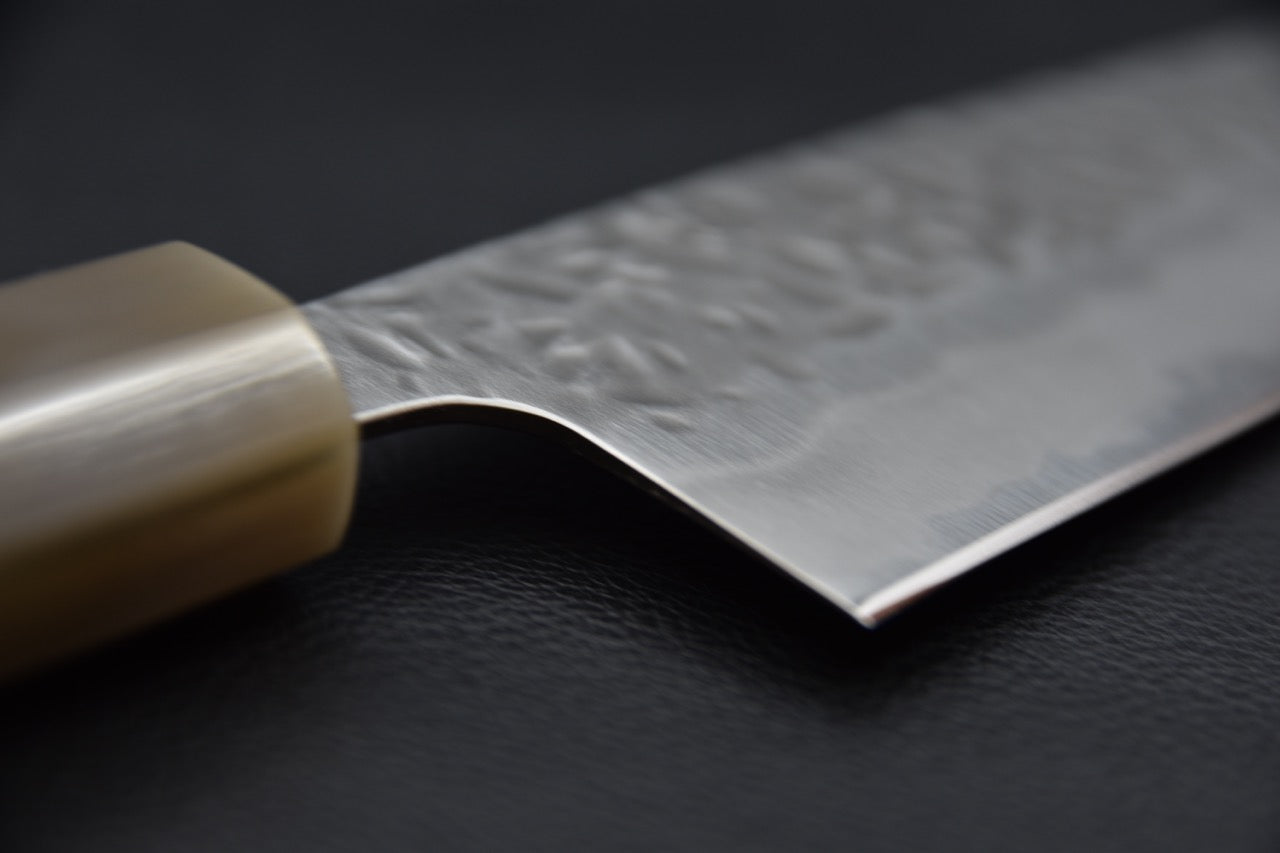 Hitohira Futana Shirogami #1 Tsuchime Santoku 170mm Ébène