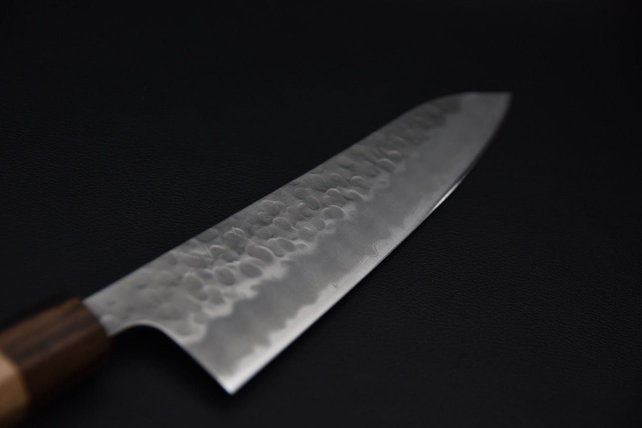 Hitohira Futana Shirogami #2 Migaki Tsuchime Gyuto 210mm Cerisier