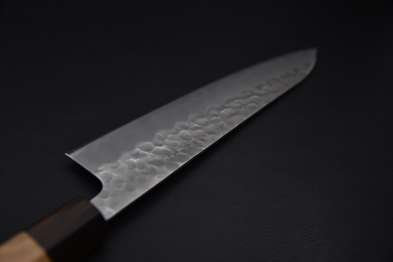 Hitohira Futana Shirogami #2 Migaki Tsuchime Gyuto 210mm Cerisier