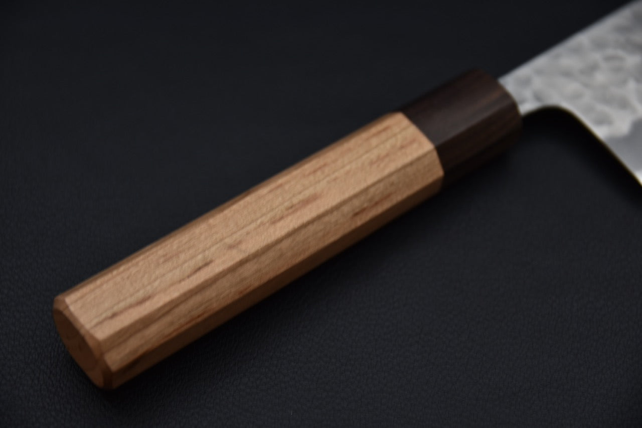 Hitohira Futana Shirogami #2 Migaki Tsuchime Nakiri 165mm Cherry