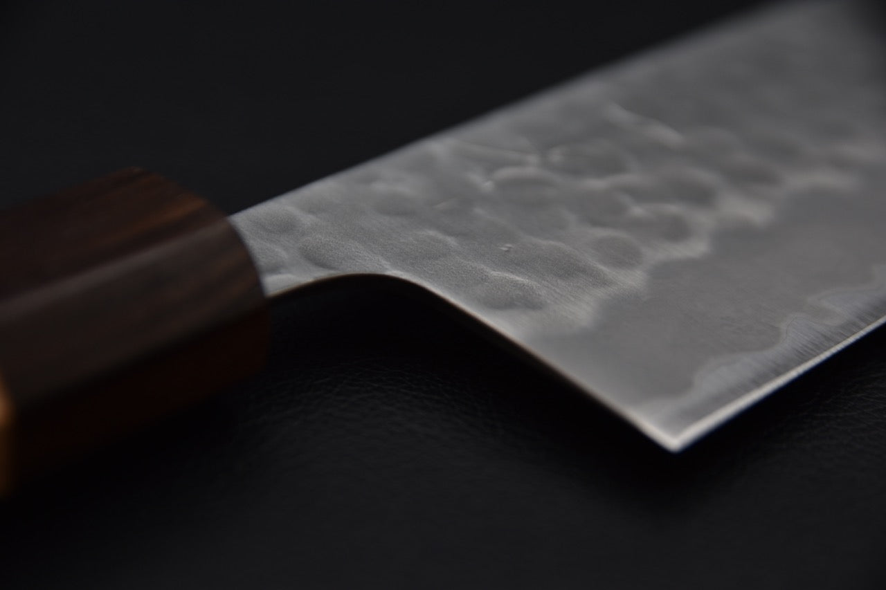 Hitohira Futana Shirogami #2 Migaki Tsuchime Nakiri 165mm Cherry