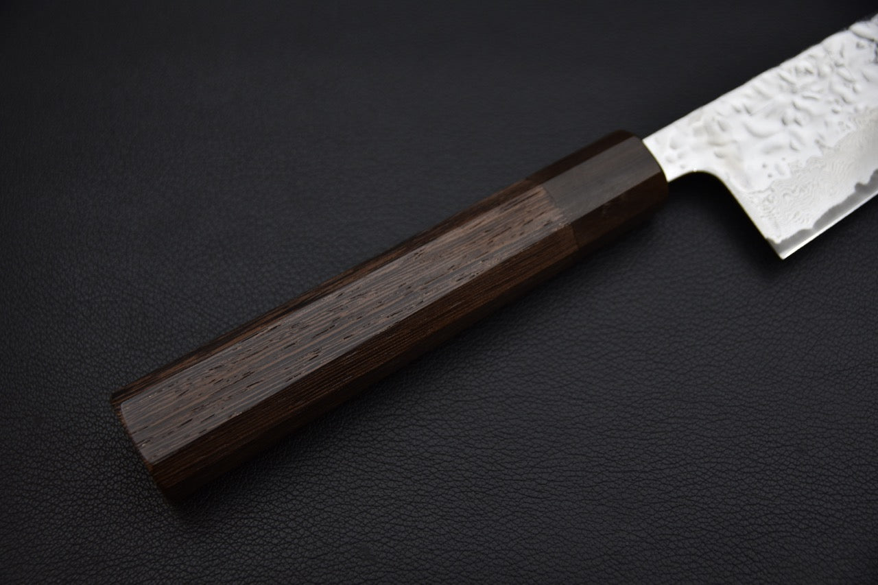 Hitohira Futana Stainless Poli Tsuchime Damascus Gyuto 210mm Tagayasan