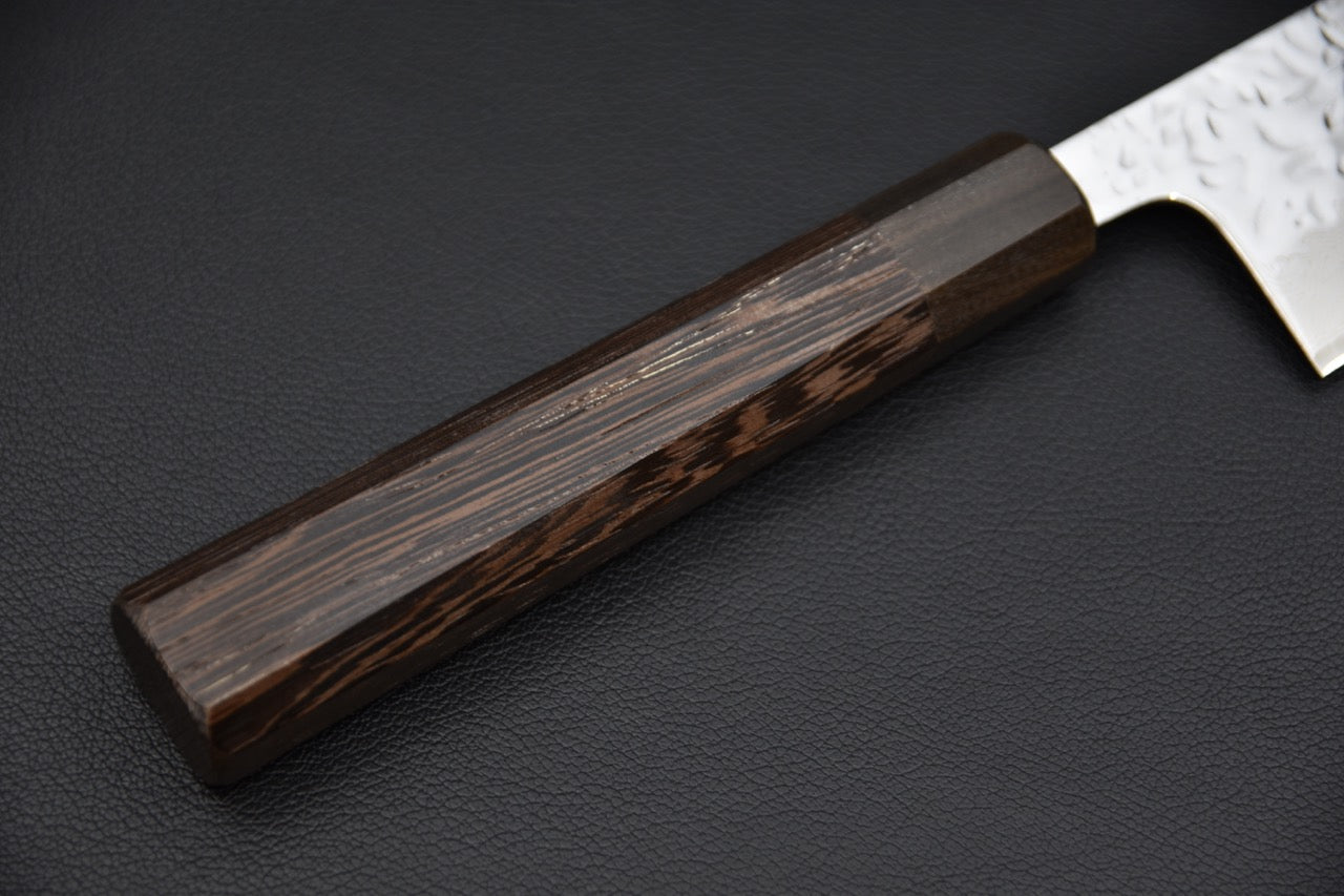 Hitohira Futana Stainless Poli Tsuchime Damascus Gyuto 240mm Tagayasan