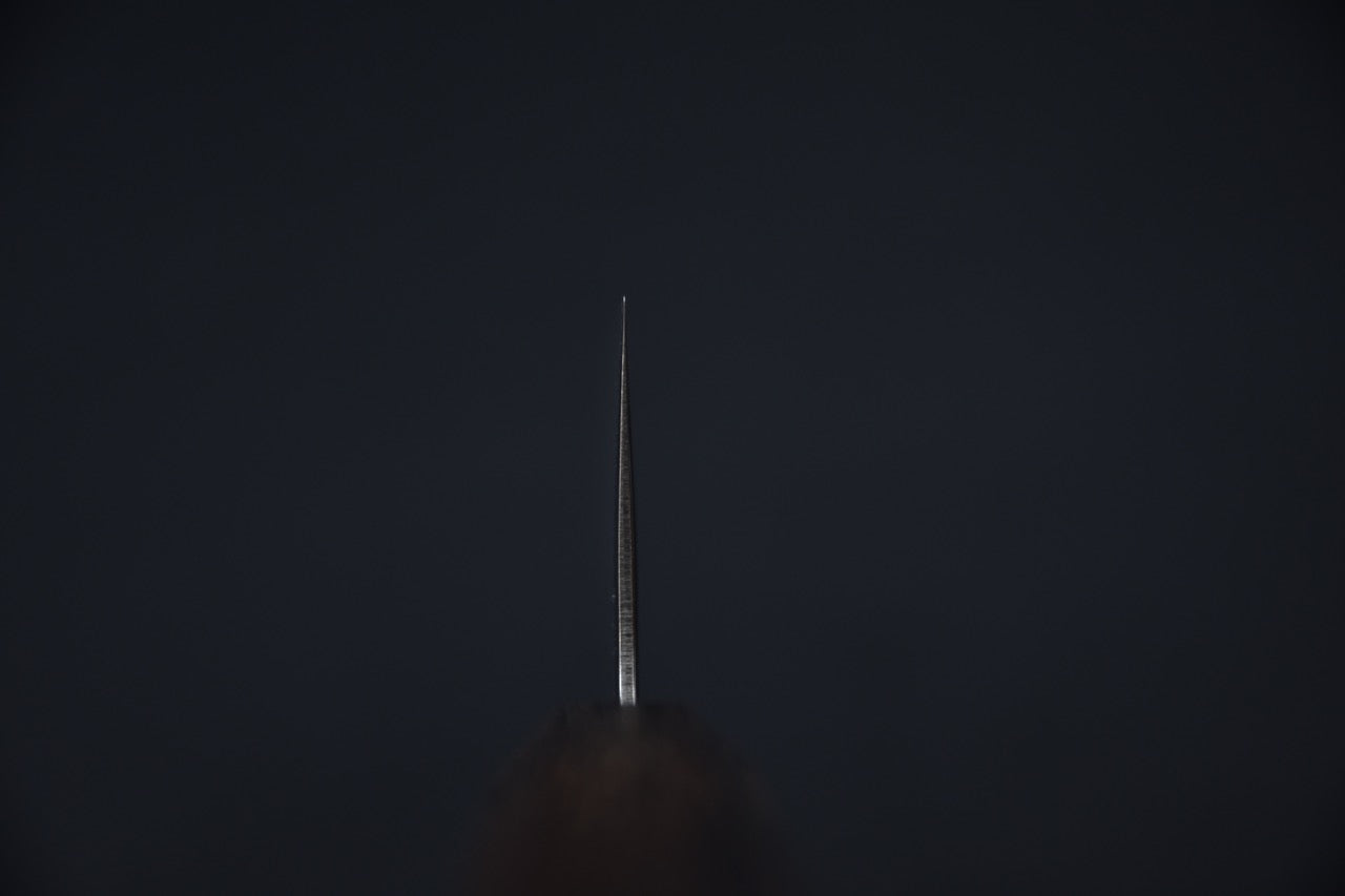 Hitohira Futana Stainless Poli Tsuchime Damascus Santoku Tagayasan