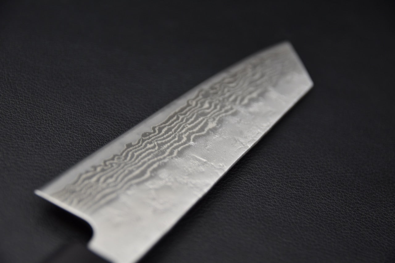 Profil de lame bunka pointe kiritsuke couteau japonais 170mm damas — Stay Sharp Montréal
