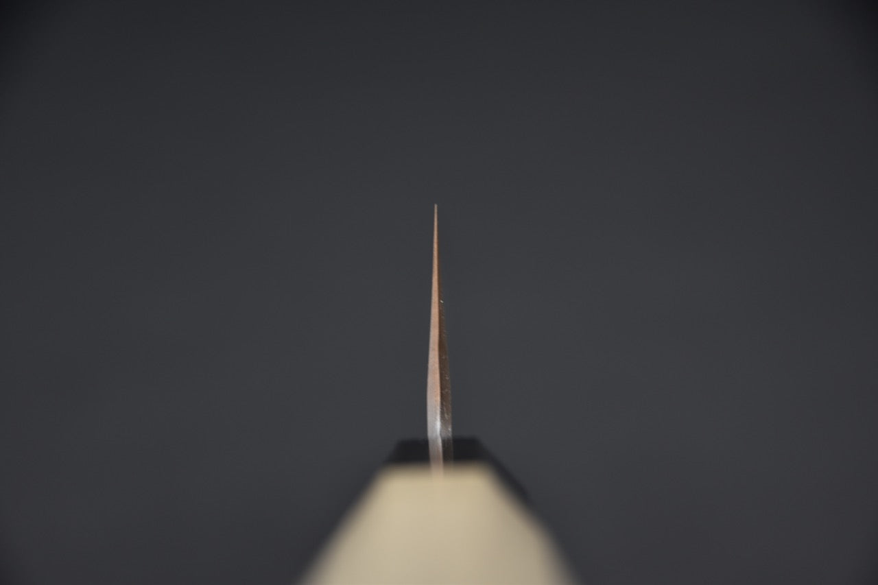 Hitohira Gorobei Kyuzo Shirogami #2 Damascus Santoku Ho