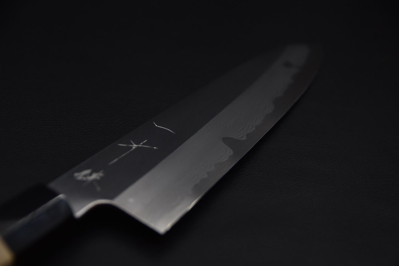 Hitohira Gorobei Ren Shirogami #2 Damascus Gyuto 240mm Ho
