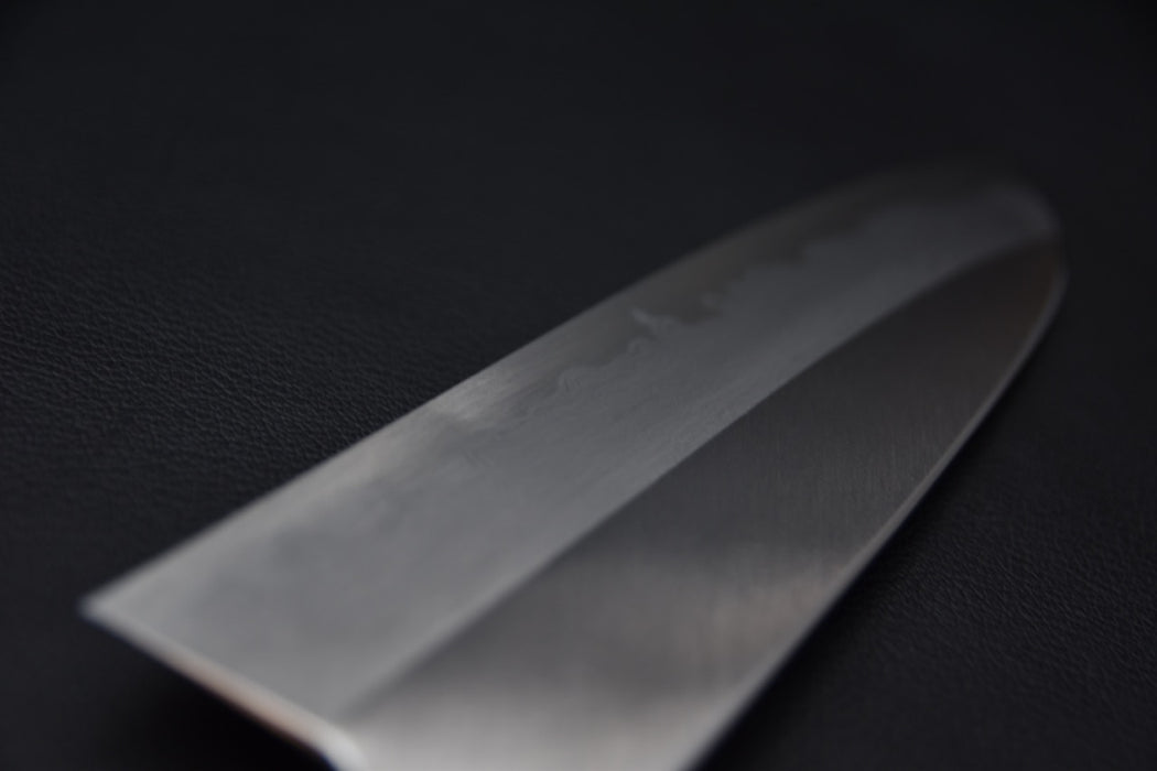 Hitohira Gorobei Ren Shirogami #2 Damascus Santoku Ho