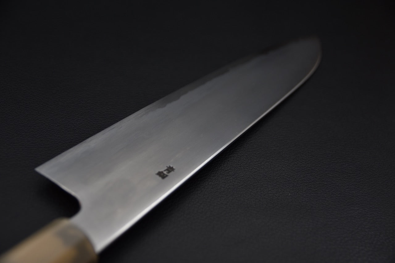 Hitohira Gorobei Rikichi Aogami #2 Kasumi Gyuto 240mm Ébène