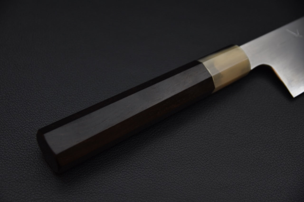 Hitohira Gorobei Rikichi Aogami #2 Kasumi Gyuto 240mm Ébène