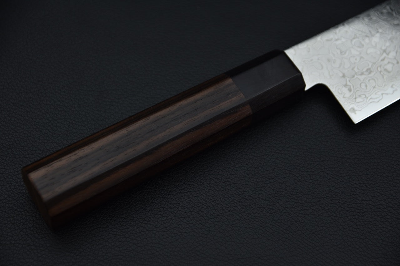 Hitohira HG Damascus Santoku 185mm Rosewood