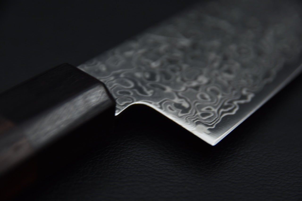 Hitohira HG Damascus Santoku 185mm Rosewood