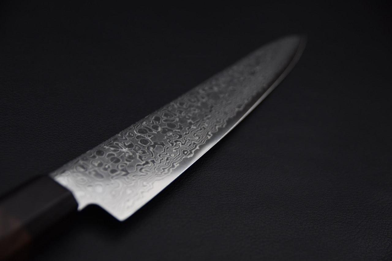 Hitohira HG Damascus Sujihiki 240mm Bois de Rose