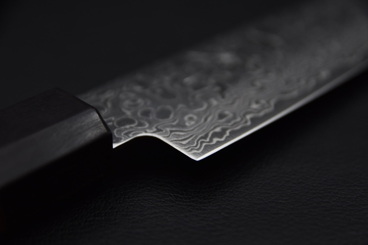Hitohira HG Damascus Sujihiki 240mm Bois de Rose