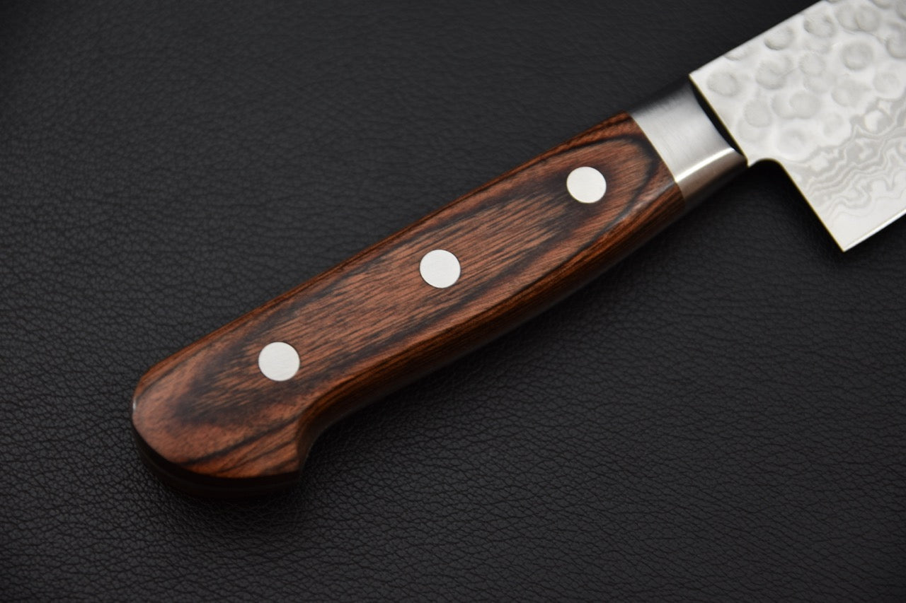 Manche occidental imitation acajou d’un couteau japonais gyuto Hitohira HG