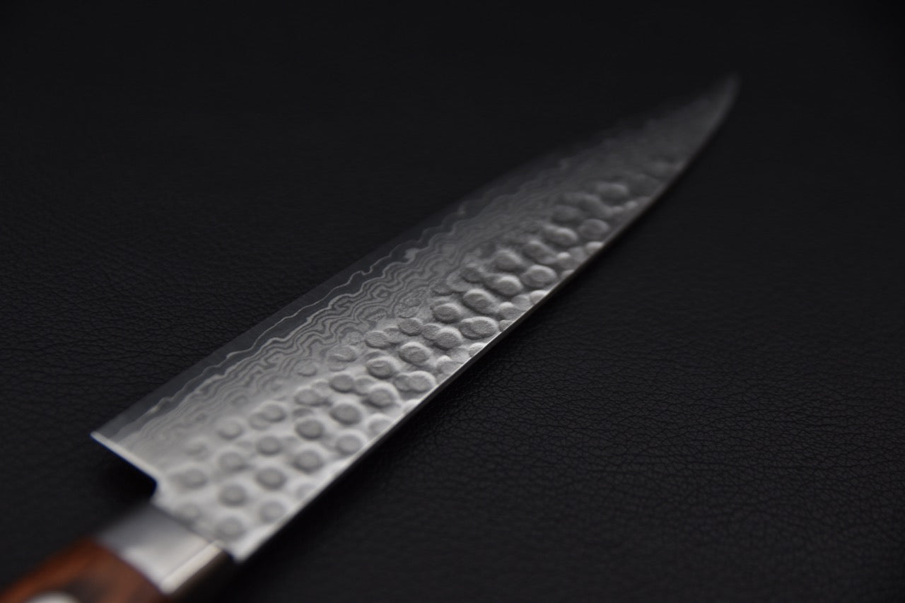 Hitohira HG Tsuchime Damascus Petty 140mm Imitation Acajou