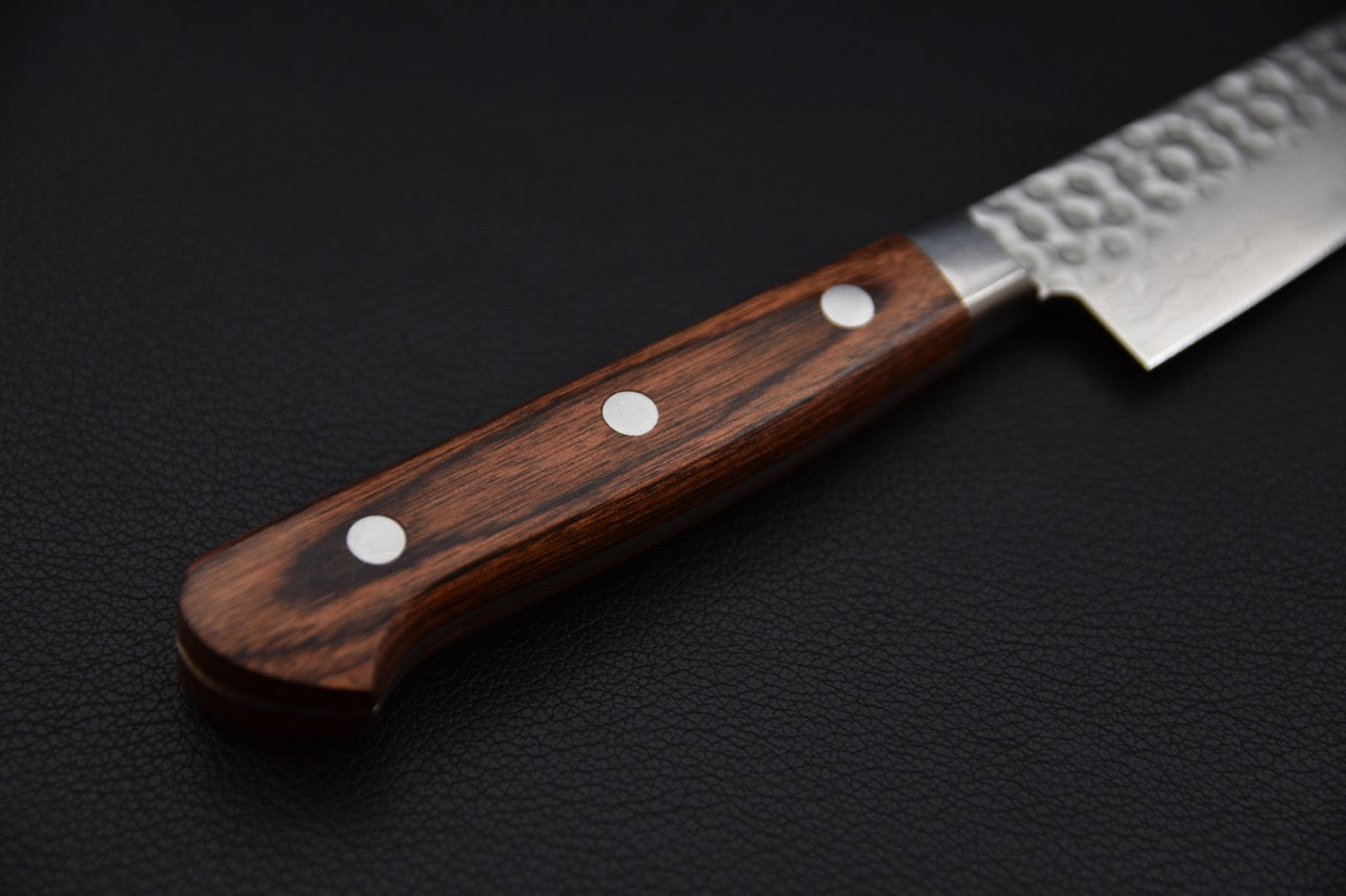 Hitohira HG Tsuchime Damascus Petty 140mm Imitation Acajou