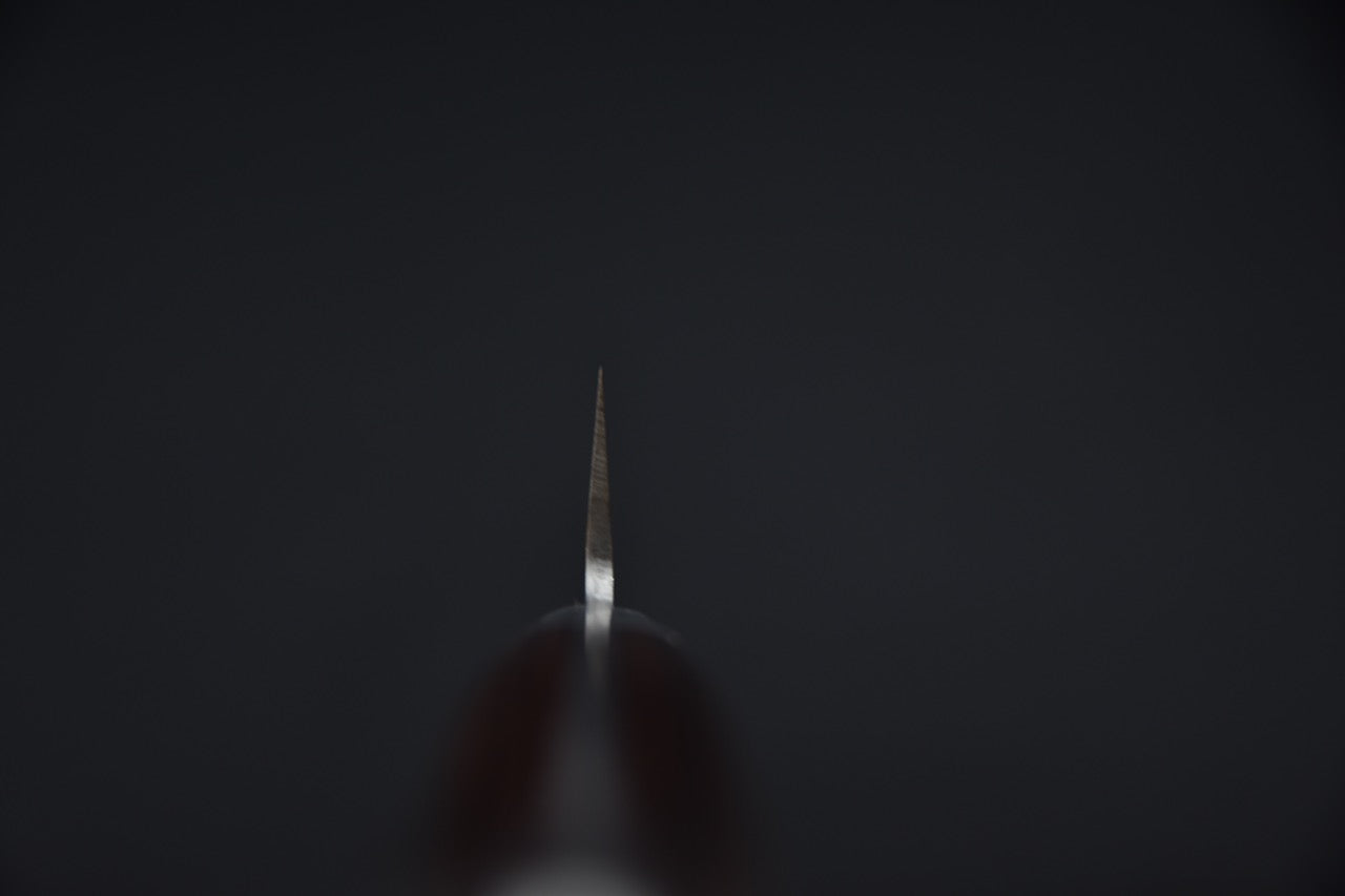 Hitohira HG Tsuchime Damascus Sujihiki 240mm Imitation Acajou