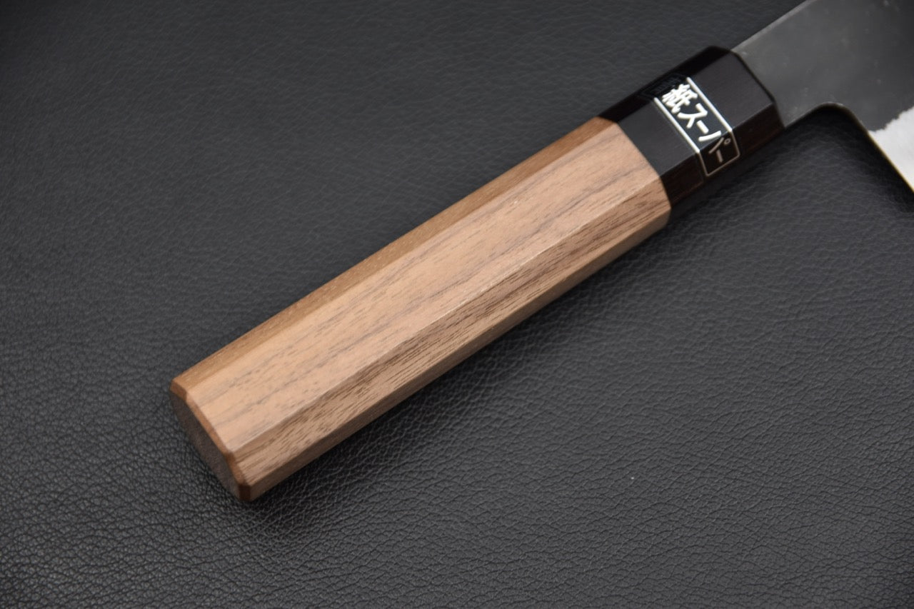 Hitohira Harima Aogami Super Bunka 180mm Noyer