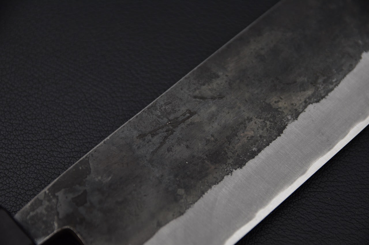 Hitohira Harima Forged Aogami #2 Kurouchi Nakiri Walnut