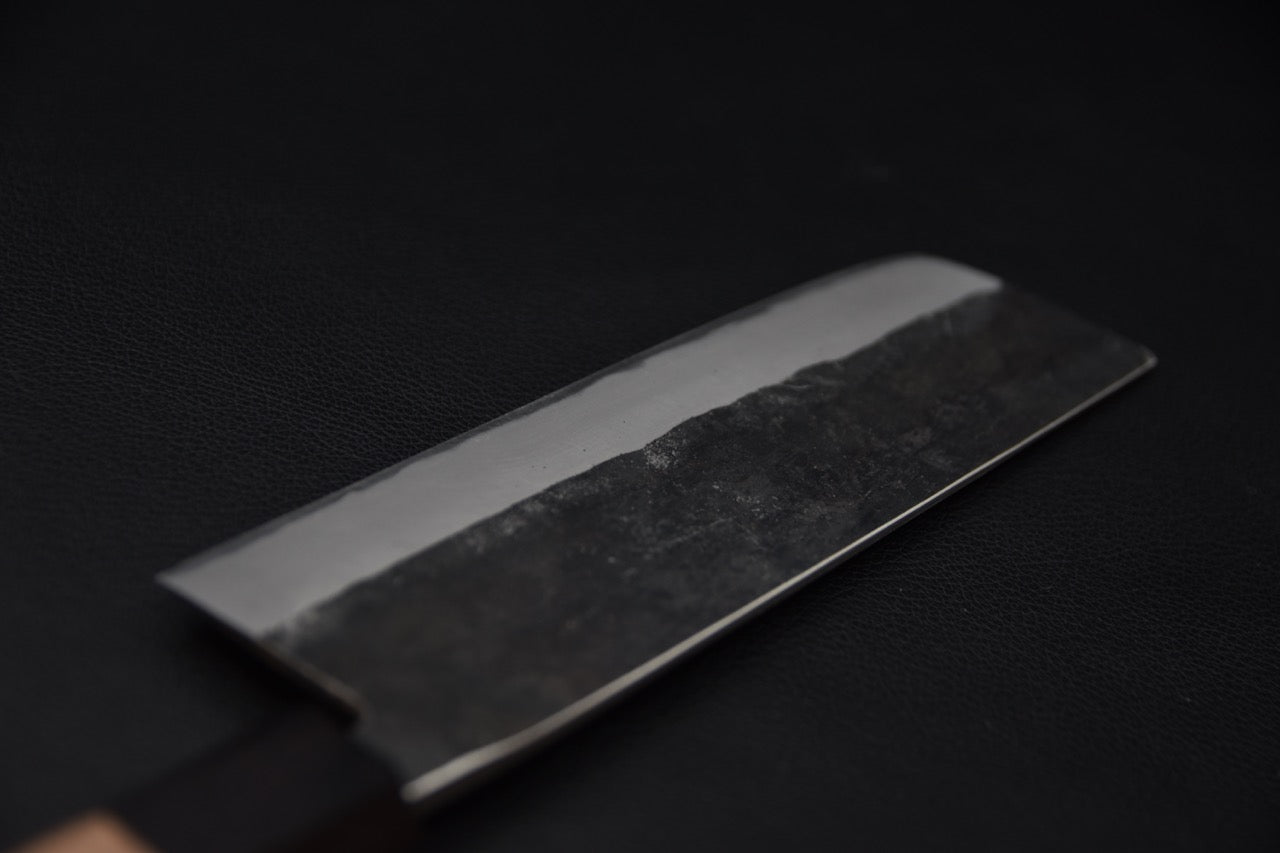 Hitohira Harima Forged Aogami #2 Kurouchi Nakiri Walnut