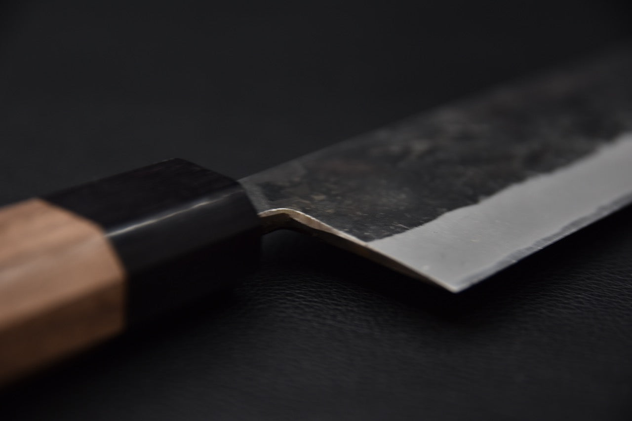 Hitohira Harima Forged Aogami #2 Kurouchi Nakiri Walnut