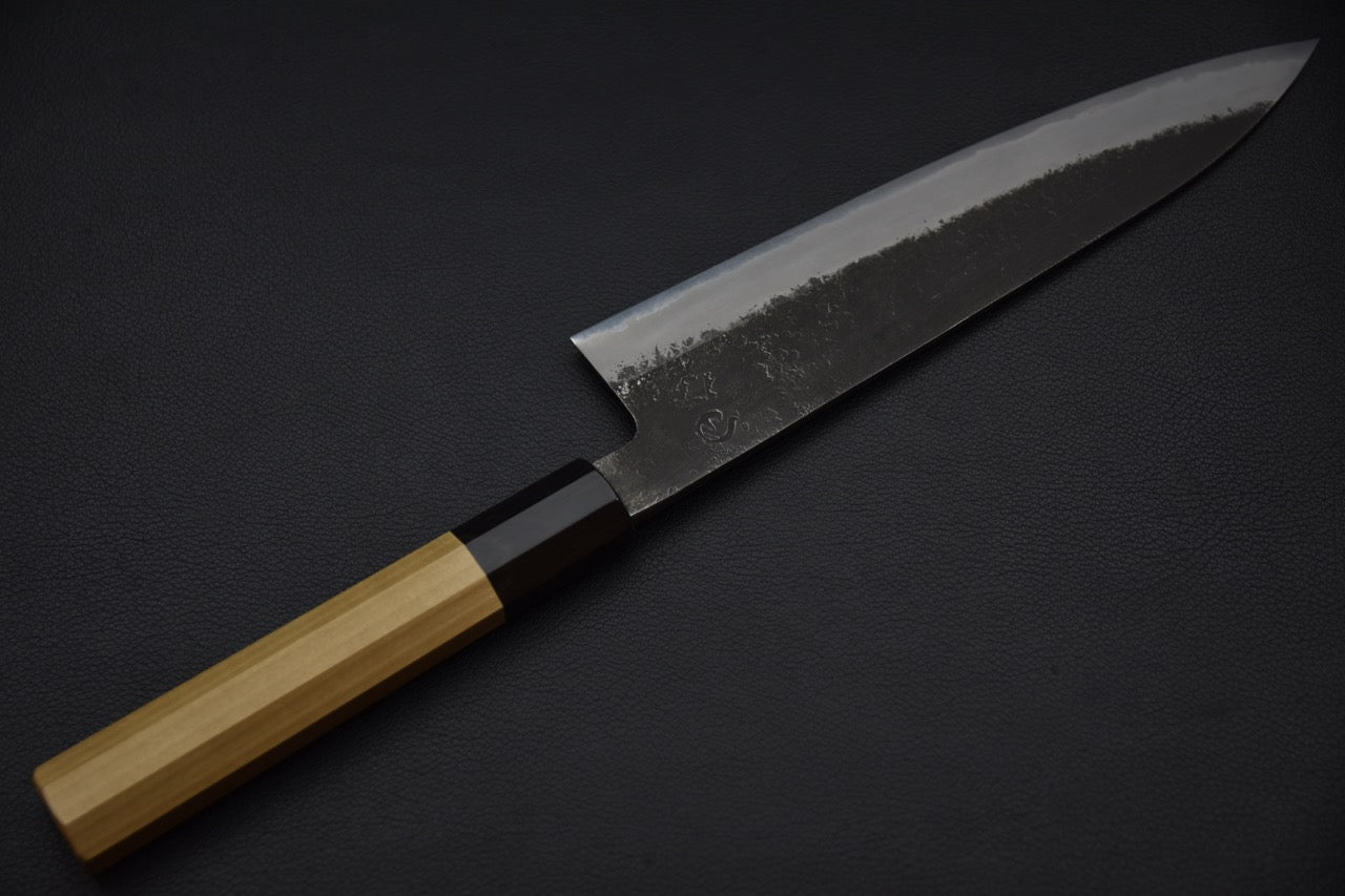 Hitohira Hinode Nashiji Shirogami #2 Gyuto 210mm Ho wood