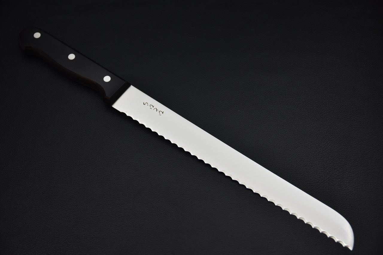 Hitohira Hiragana Couteau à Pain 250mm Pakka