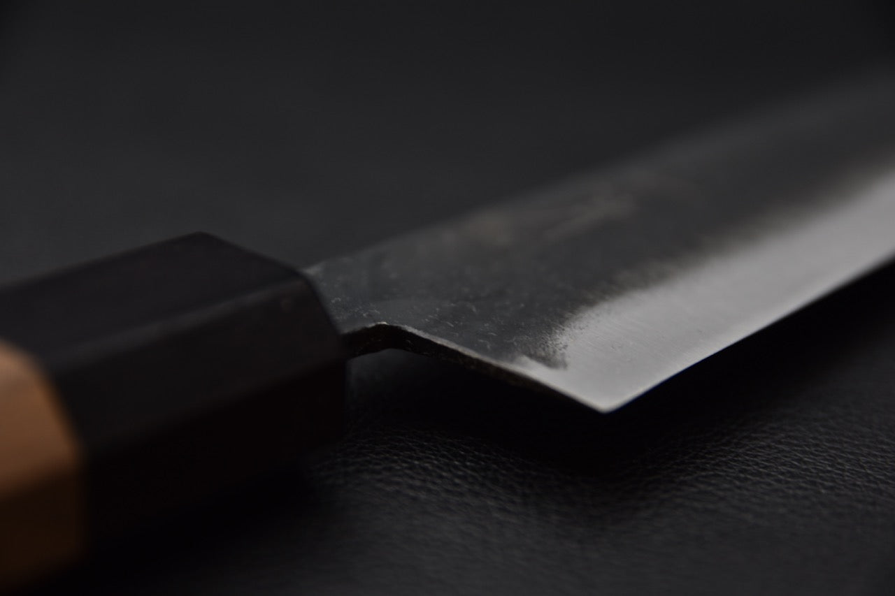 Hitohira Hizen Kurouchi Aogami #1 Sujihiki 240mm Noyer