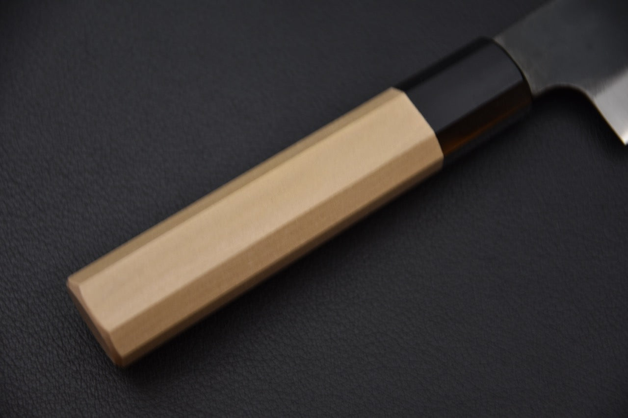 Hitohira Hizen Kurouchi Aogami #1 Stainless Clad Santoku 165mm Ho