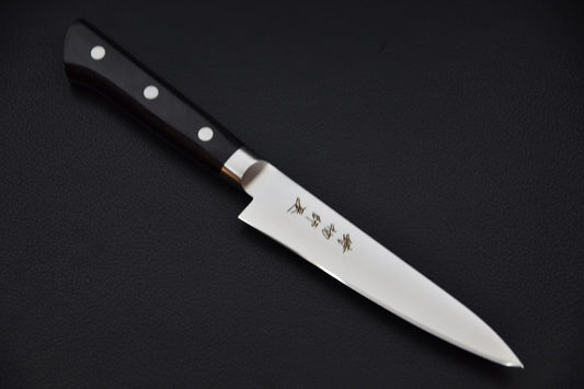 Couteau japonais Hitohira Imojiya Petty 120mm entier, vue latérale