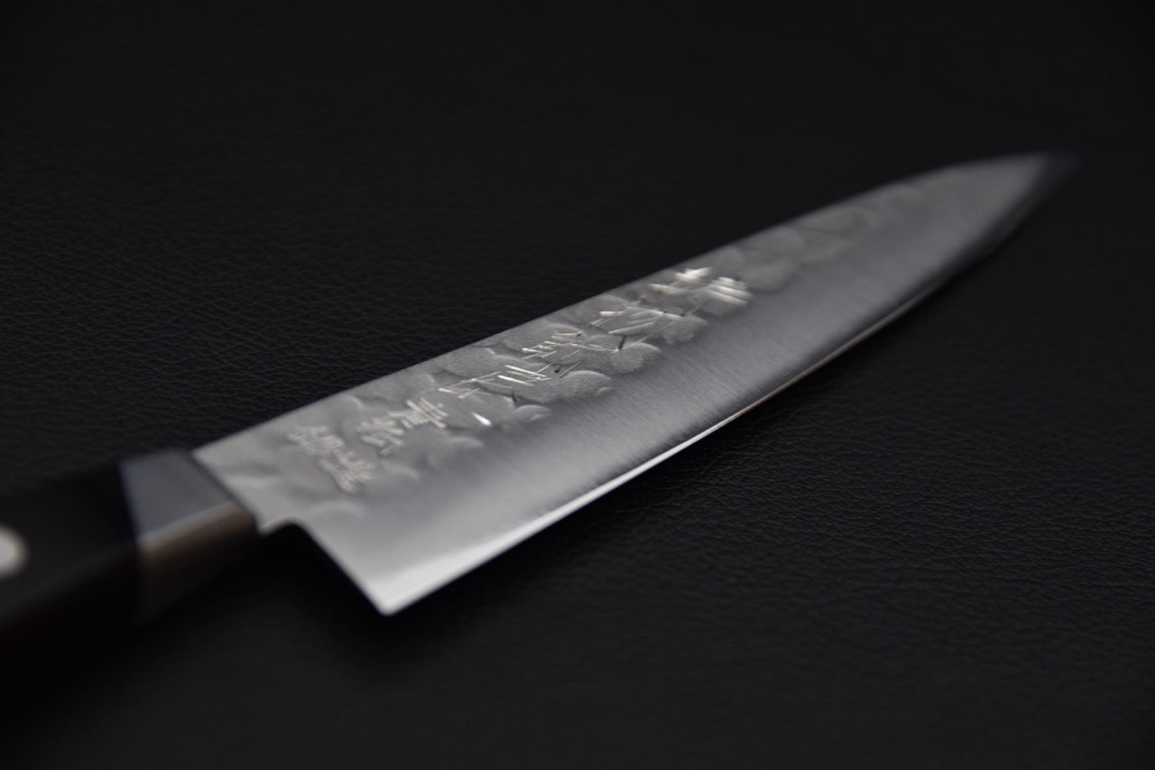 Hitohira Imojiya Kuma Aogami #2 Nashiji Tsuchime Petty 135mm Pakka