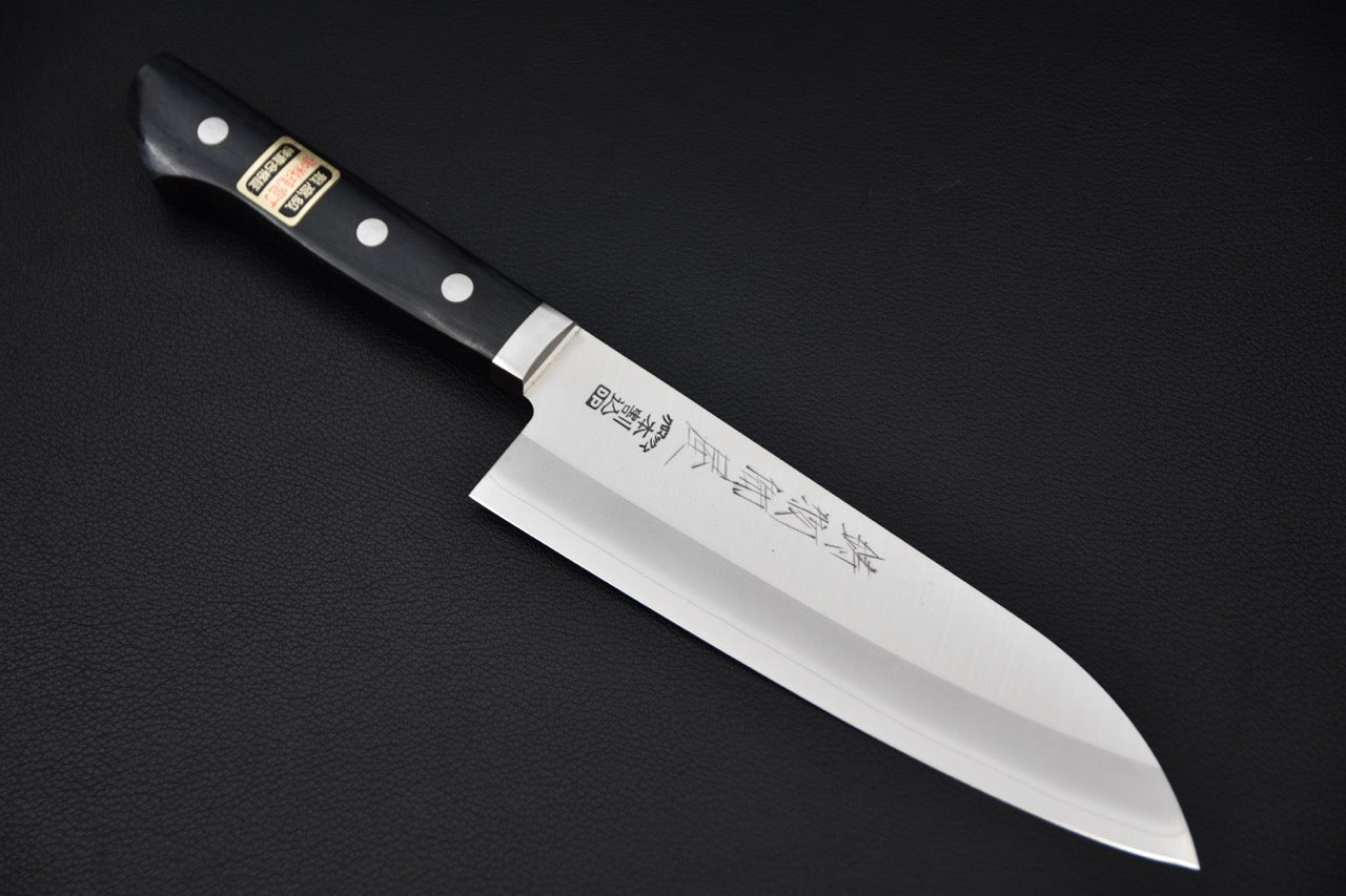 Hitohira Imojiya MZ Chromax Santoku 165mm Pakka