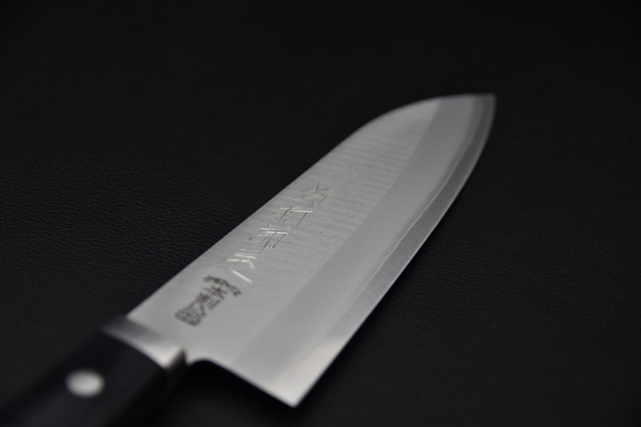 Hitohira Imojiya MZ Chromax Santoku 165mm Pakka