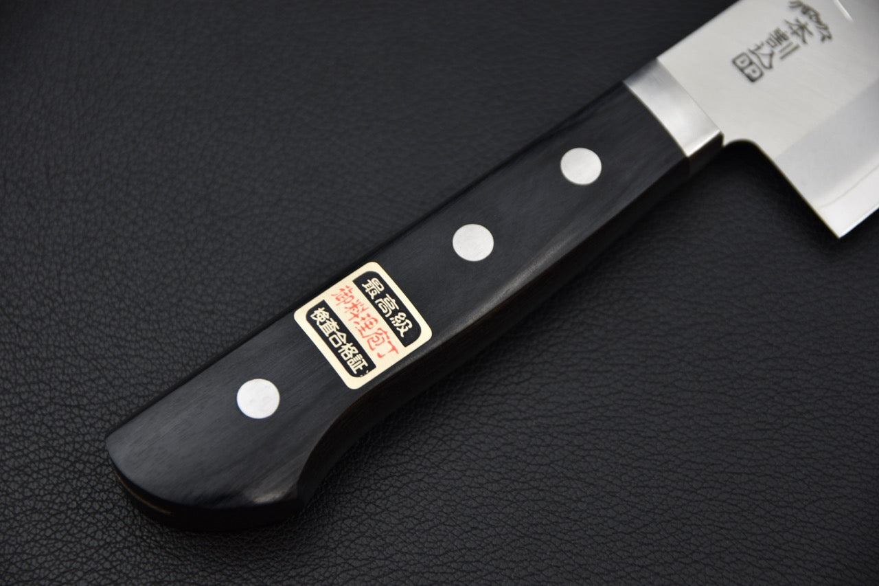 Hitohira Imojiya MZ Chromax Santoku 165mm Pakka