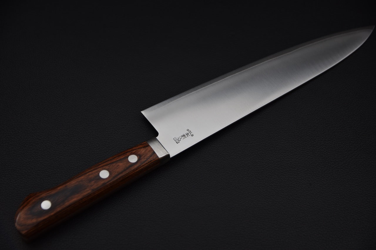 Hitohira Imojiya MZ VG-1 Gyuto 210mm Imitation d'acajou