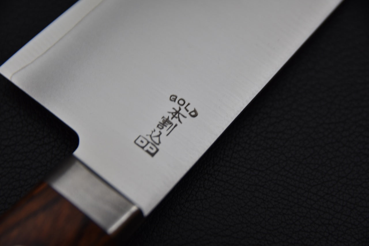 Hitohira Imojiya MZ VG-1 Gyuto 210mm Imitation d'acajou