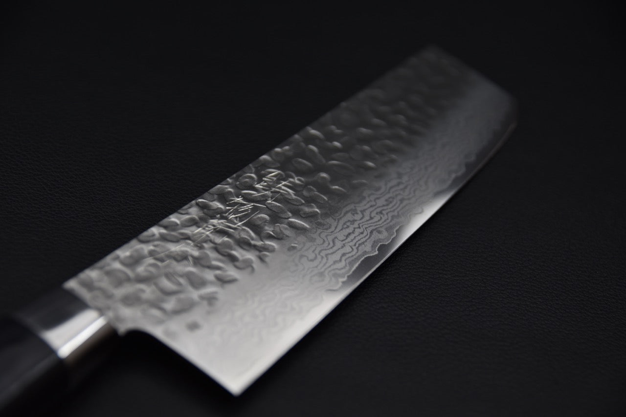 Hitohira Imojiya ST Tsuchime Damascus Nakiri Pakka (Yo)